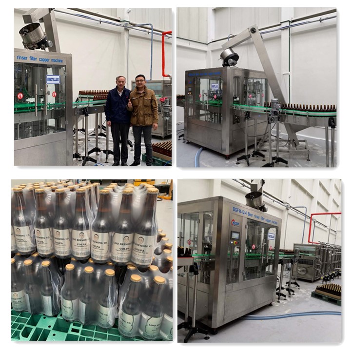 Glass Bottle Filling And Packing Machine